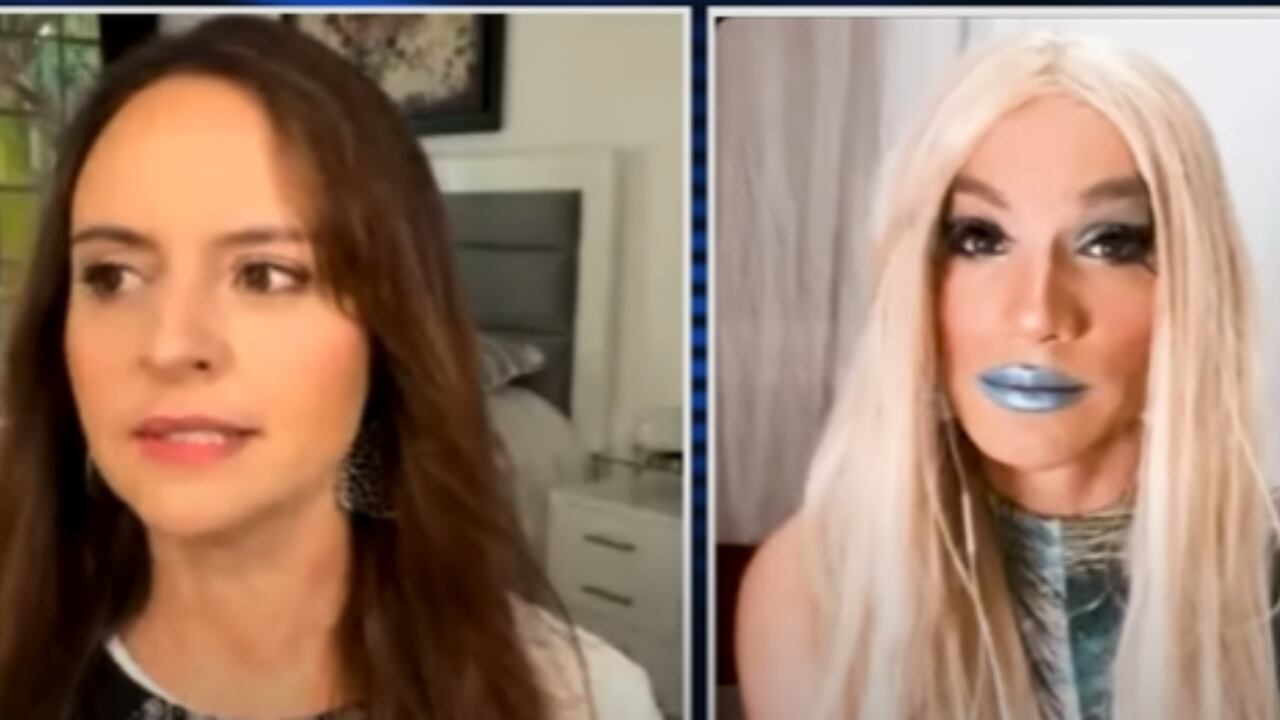 Liliana González le concedió una entrevista a Diva Rebeca. Pantallazo tomado del canal de Youtube Diva Rebeca y Soy Omar Vásquez. Captura del minuto 24:56.