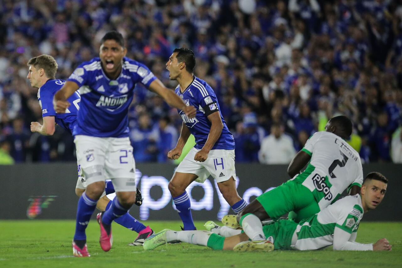 Final del fútbol colombiano entre Millonarios y Nacional