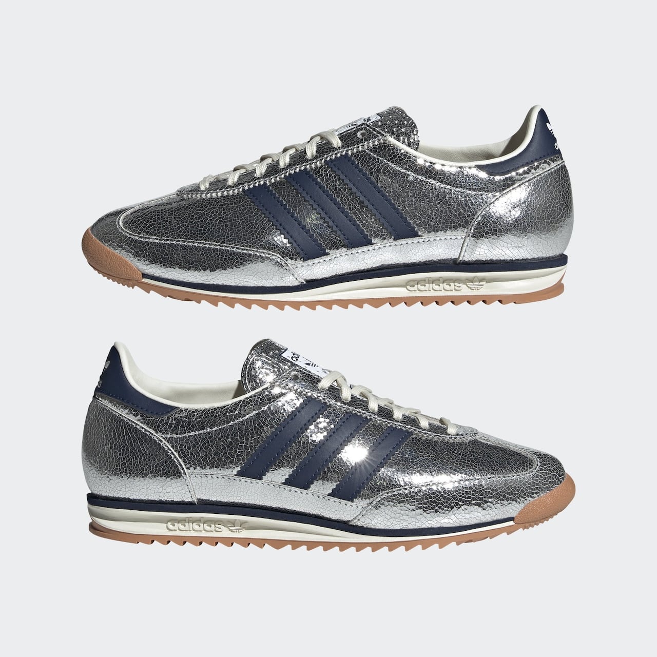 Destellos de estilo: los tenis adidas que elevan tu look con su brillo metalizado