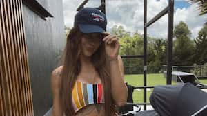 La mujer mostró su figura tras dos meses de haber dado a luz.