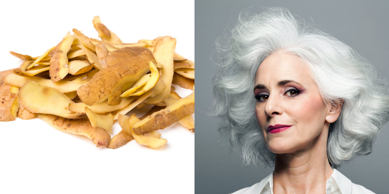 Cáscara de papa: ¿cómo utilizarla para ocultar las canas prematuras?
