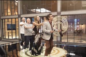 Claudia Bahamón, Jorge Rausch, Nicolás de Zubiría y Christopher Carpentier en MásterChef Celebrity.