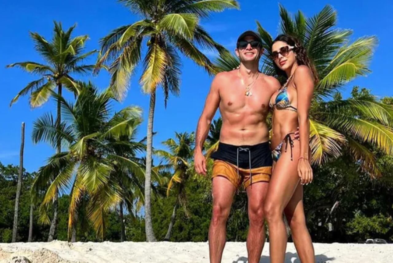 Daniela Ospina y su novio Gabriel Coronel.
