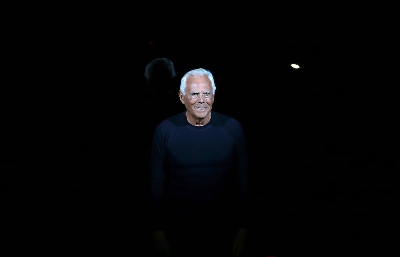 El diseñador Giorgio Armani