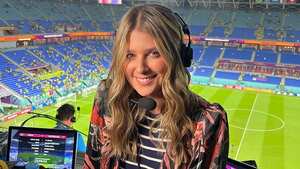 Andrea Guerrero y el percance que tuvo con uno de sus vestidos por las reglas de Catar