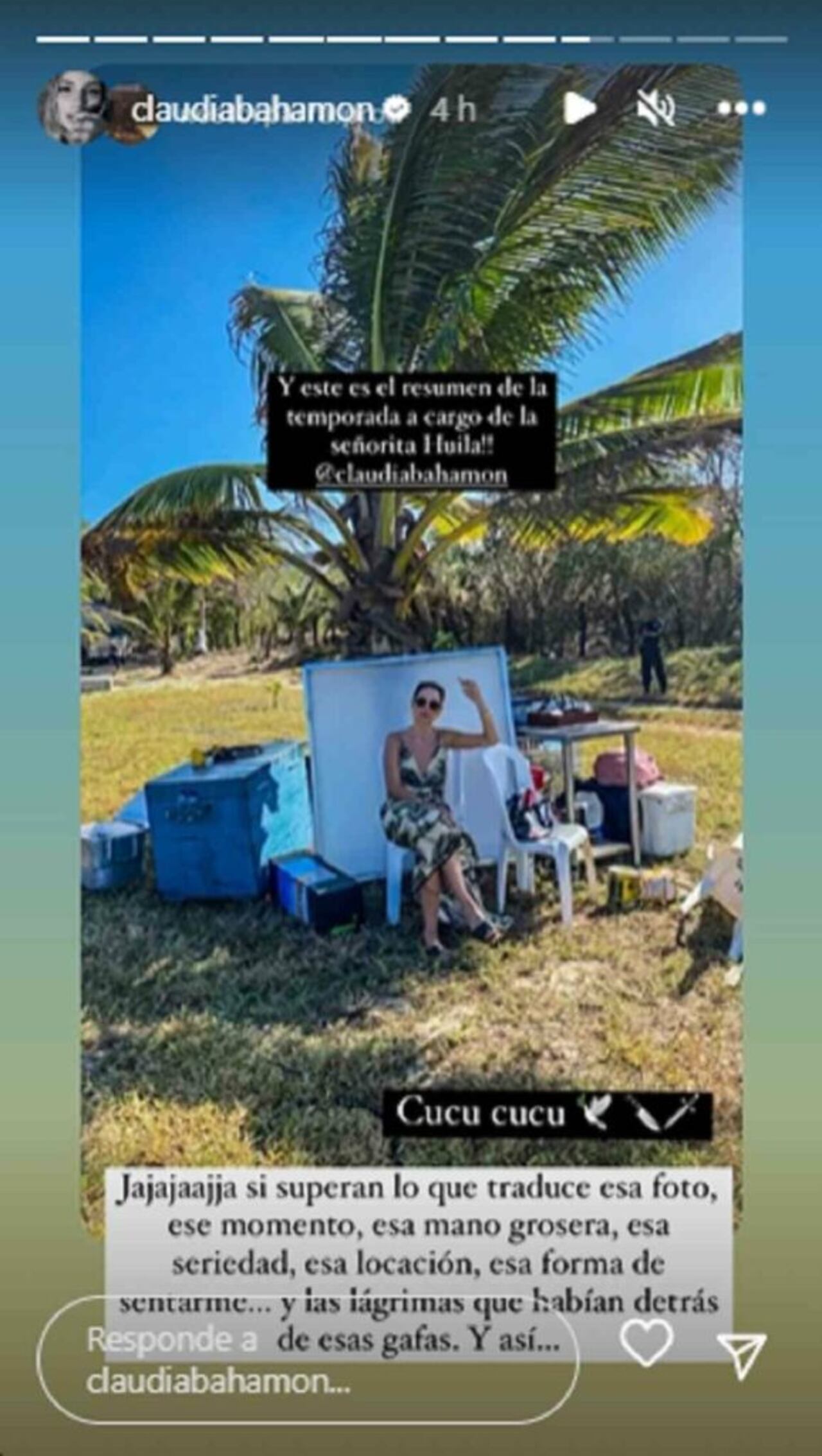 Claudia Bahamon
Captura de pantalla Instagram @claudiabahamon