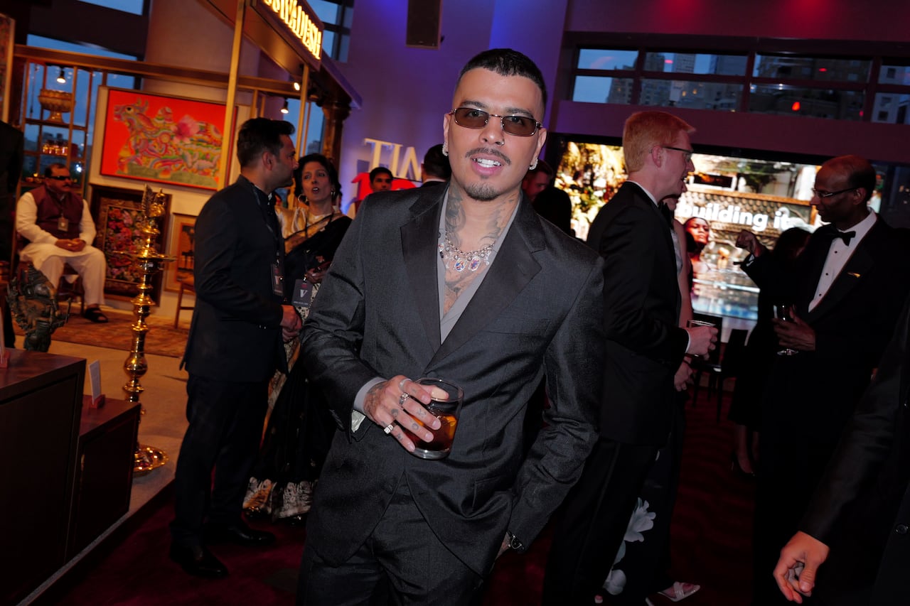 NEW YORK, NEW YORK - APRIL 23: Rauw Alejandro attends the 2026 TIME100 Gala at Jazz at Lincoln Center on April 23, 2026 in New York City. (Photo by Craig Barritt/Getty Images for TIME)