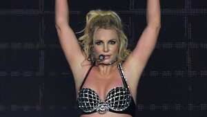 LONDON, ENGLAND - AUGUST 24: Britney Spears on stage during the "Piece Of Me" Summer Tour at the O2 Arena on August 24, 2018 in London, England. (Photo by Gareth Cattermole/BCU18/Getty Images for BCU)