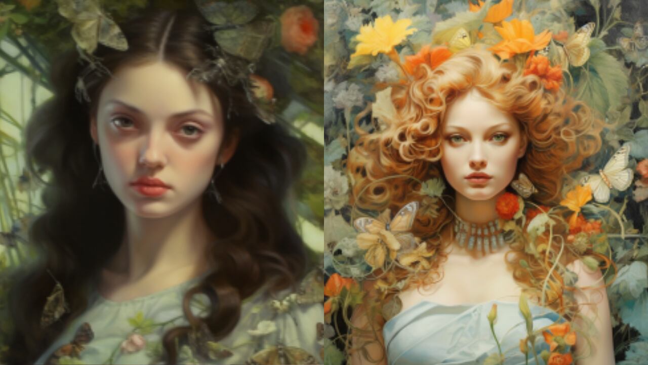 Resultado de mujeres perfectas, según la inteligencia artificial.