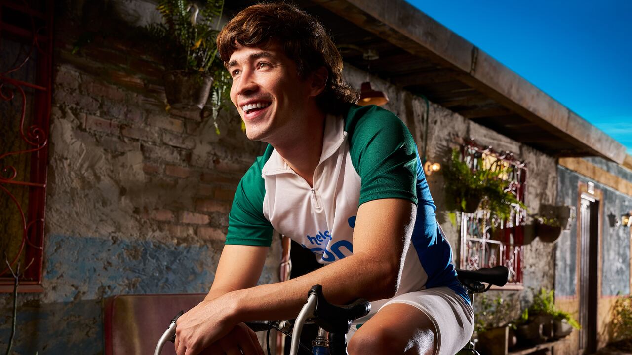 El actor asumió el reto de interpretar a Rigoberto Urán en Rigo. Foto: Cortesía RCN.