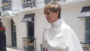 Verónica Alcocer y su atuendo para la posesión.