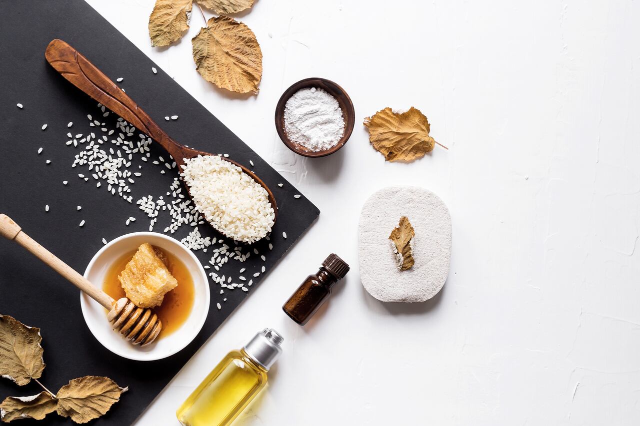 Mascarillas con arroz