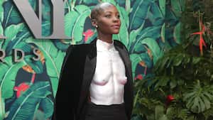 NEW YORK, NEW YORK - JUNE 11: (EDITOR’S NOTE: Image contains nudity.) Lupita Nyong'o attends The 76th Annual Tony Awards at United Palace Theater on June 11, 2023 in New York City.  (Photo by Bruce Glikas/WireImage)