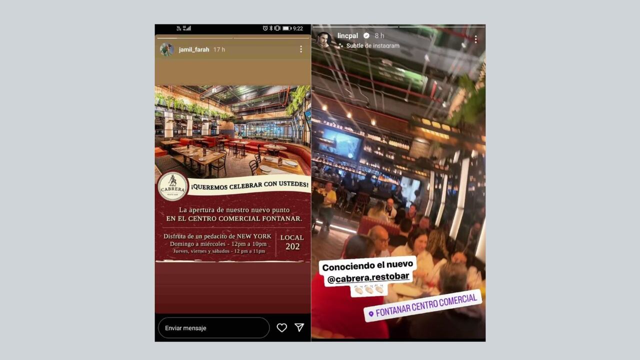 Foto captura de pantalla
Instagram @jamil_farah
Instagram @lincpal