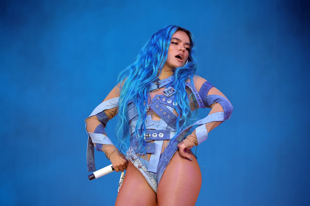 INDIO, CALIFORNIA - APRIL 17: Karol G SHOW