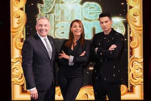 Yo me llamo 2023.
Bogotá, Julio 18 de 2023.
César Escola.
Amparo Grisales.
Pipe Bueno.
Foto:Heidy León-Revista Semana.