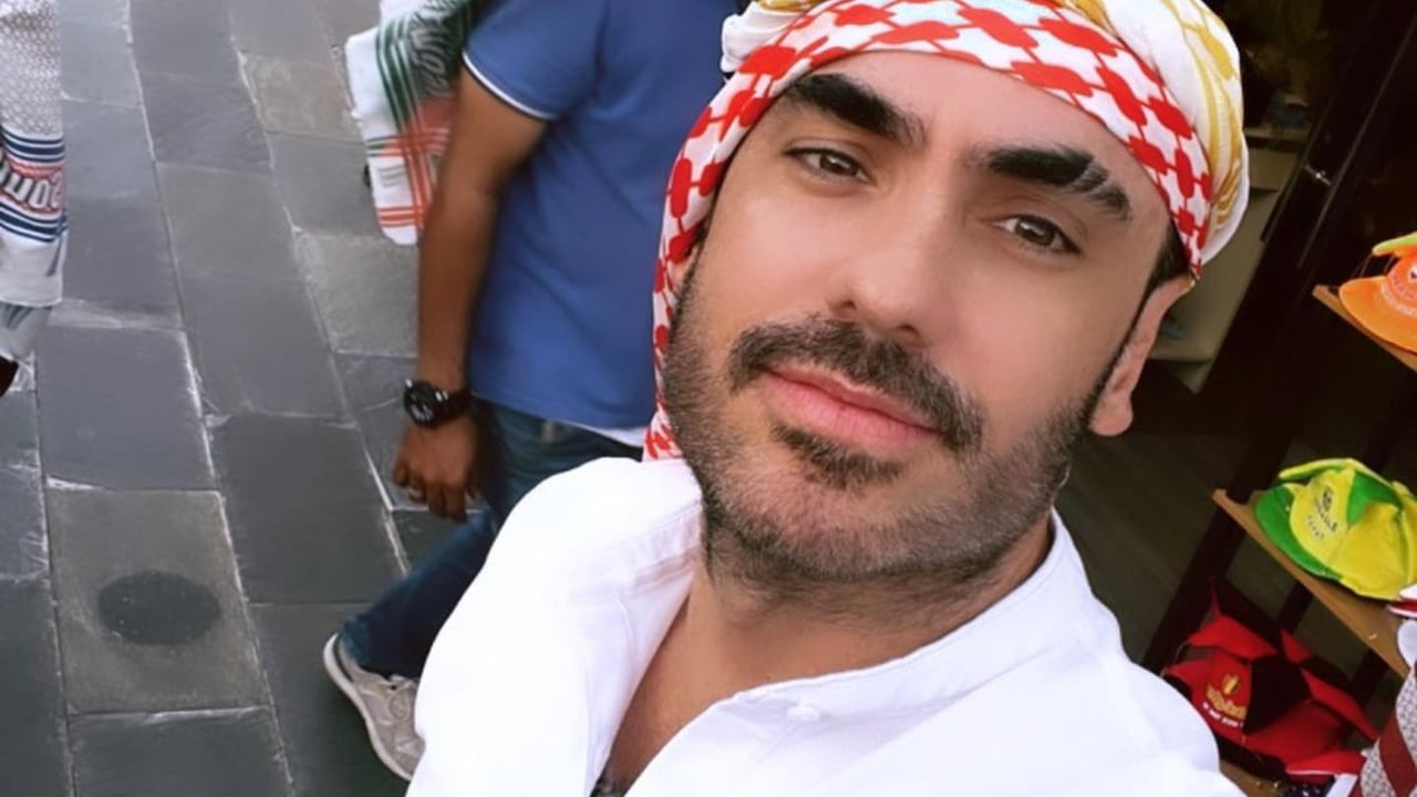 Lincoln Palomeque en Doha, Qatar, viviendo el Mundial de fútbol. Foto: Instagram @lincpal.