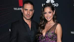 NEW YORK, NY - MAY 14:  Actors Sebastian Caicedo and Carmen Villalobos attend the 2018 Telemundo Upfront at the Park Avenue Armory on May 14, 2018 in New York City.  (Photo by Jemal Countess/Getty Images)