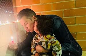 Máximo, el hijo mayor de Luisa Fernanda W y Pipe Bueno, nació en 2020.