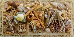 Bread of kind on table