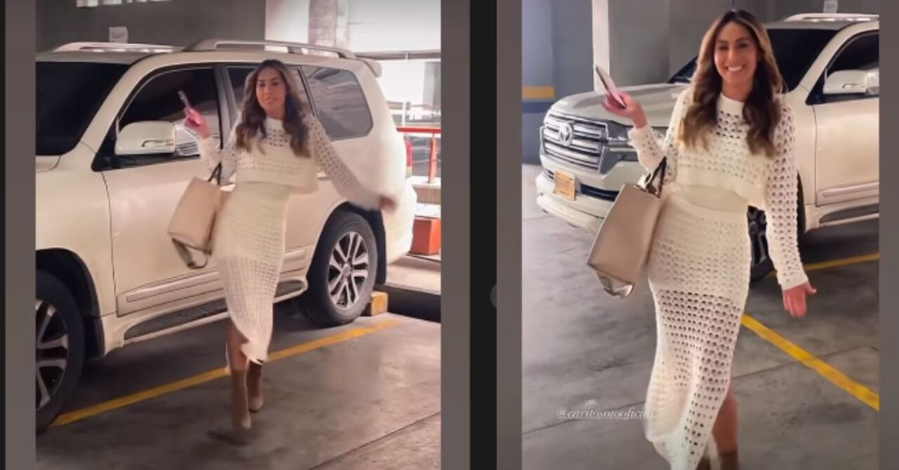 Esta es la tremenda camioneta de Carolina Soto