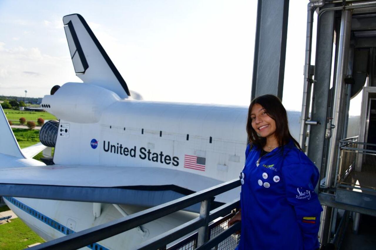 Melanny Yuliana González Cabrera, tripulante de la segunda misión del programa “Ella es Astronauta” de la Fundación She Is, inauguró la primera sala espacial del piedemonte llanero