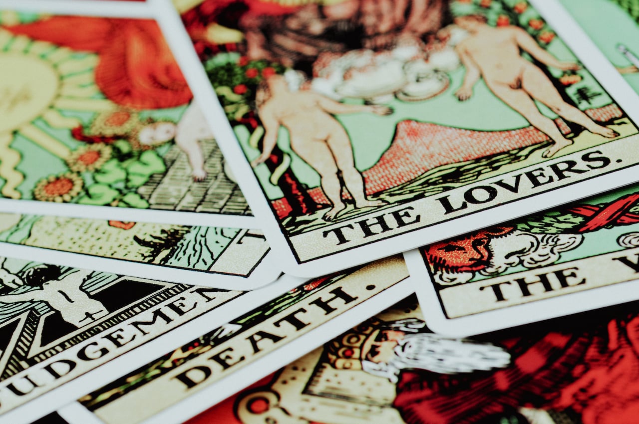 Old tarot cards