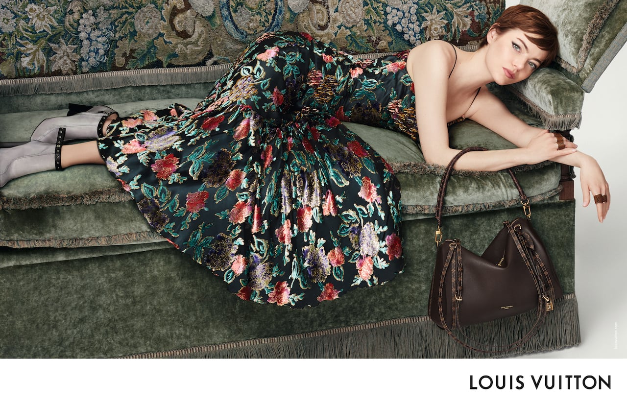 Emma Stone para la campaña Otoño-Invierno 2025 de Louis Vuitton
