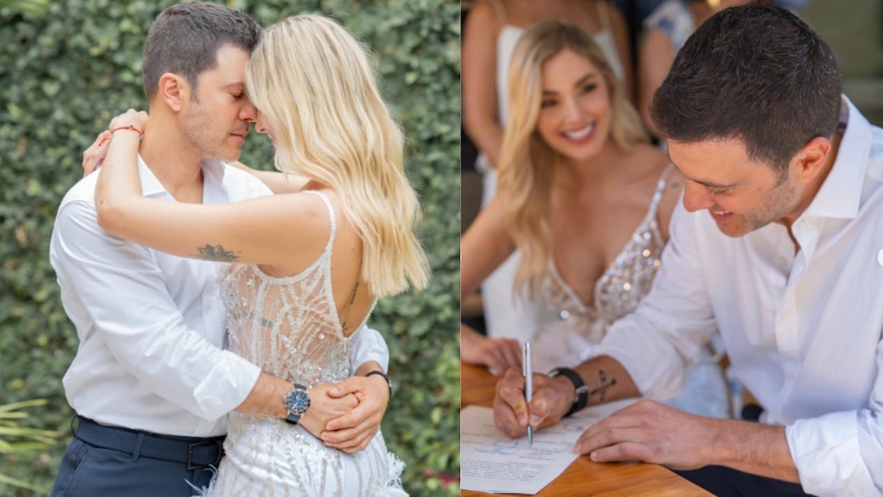 Primeras imágenes de la boda en secreto de Melina Ramírez y Juan Manuel Mendoza