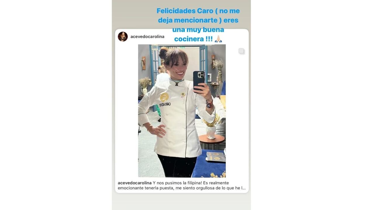 Carolina Acevedo habría bloqueado de sus redes sociales a Daniela Tapia tras ganar MasterChef