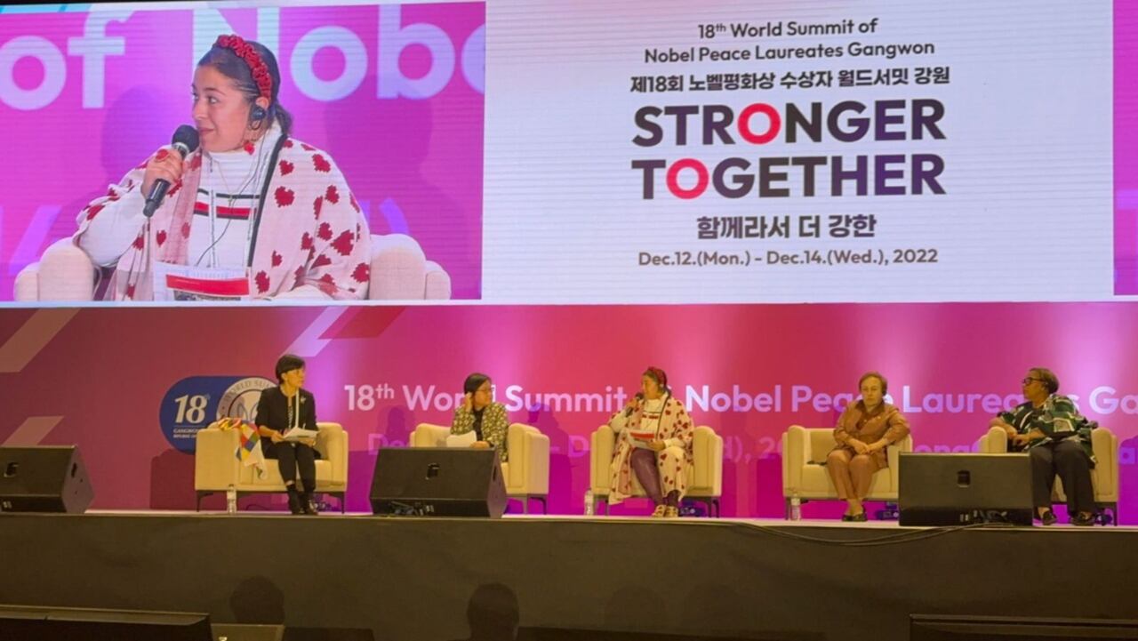 Nadia Sánchez: la primera colombiana en representar al país en los Premios Nobel de la Paz