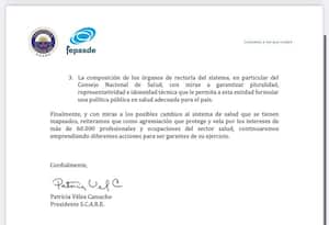 Comunicado de Sociedad Colombiana de Anestesiología y Reanimación, S.C.A.R.E. y el Fepasde.