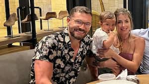 Josse Narváez y Cristina Hurtado con su hijo Mateo