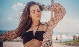 Danna García sorprendió a sus seguidores mostrando sus nalgas en la playa