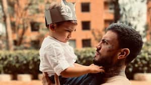 Mateo Carvajal y su hijo.