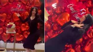 Jéssica Cediel celebrando su cumpleaños