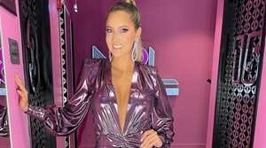 La presentadora tuvo una accidente en su pie.