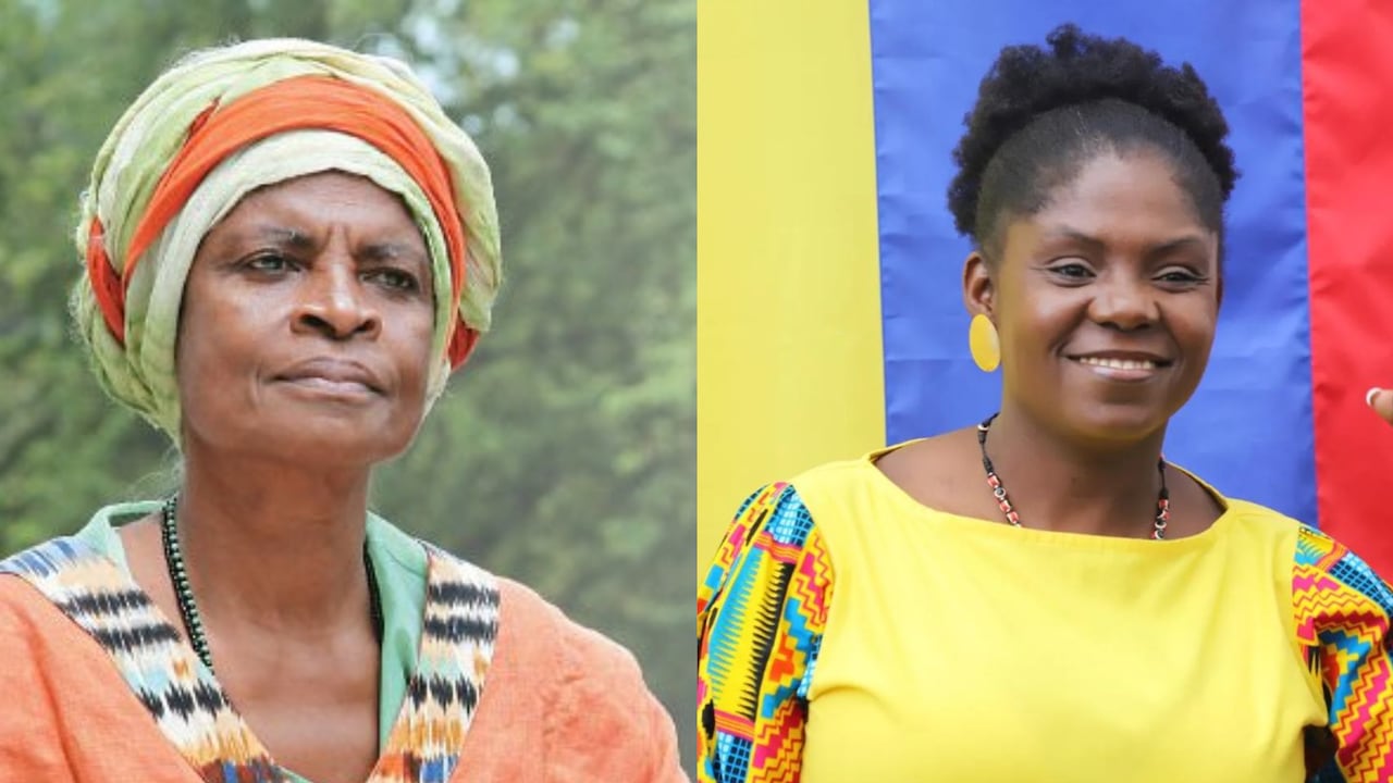 Rosita Solís, líder afro, y Francia Márquez, vicepresidenta de Colombia.