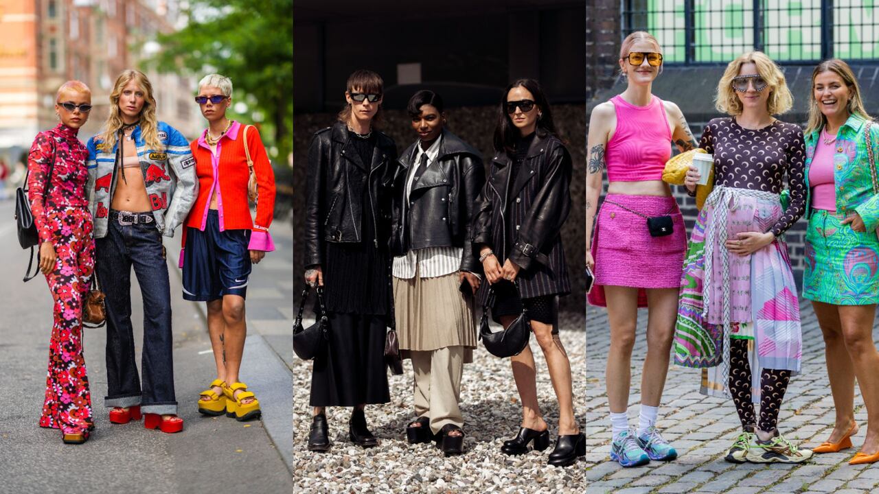 Algunos optaron por verse retro con looks que parecían sacados de Woodstock.