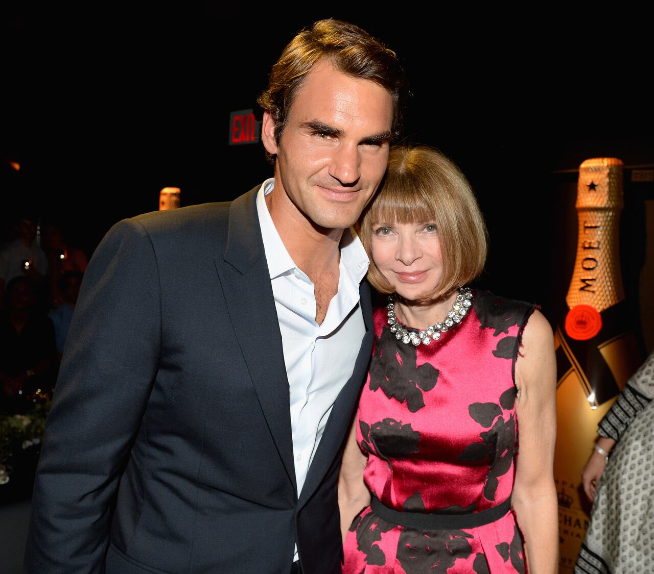 Wintour y Federer