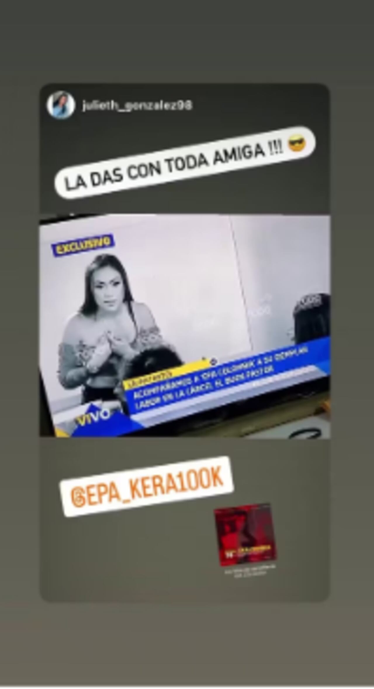 Seguidores de Epa Colombia la apoyaron en su aparición en Lo Sé Todo