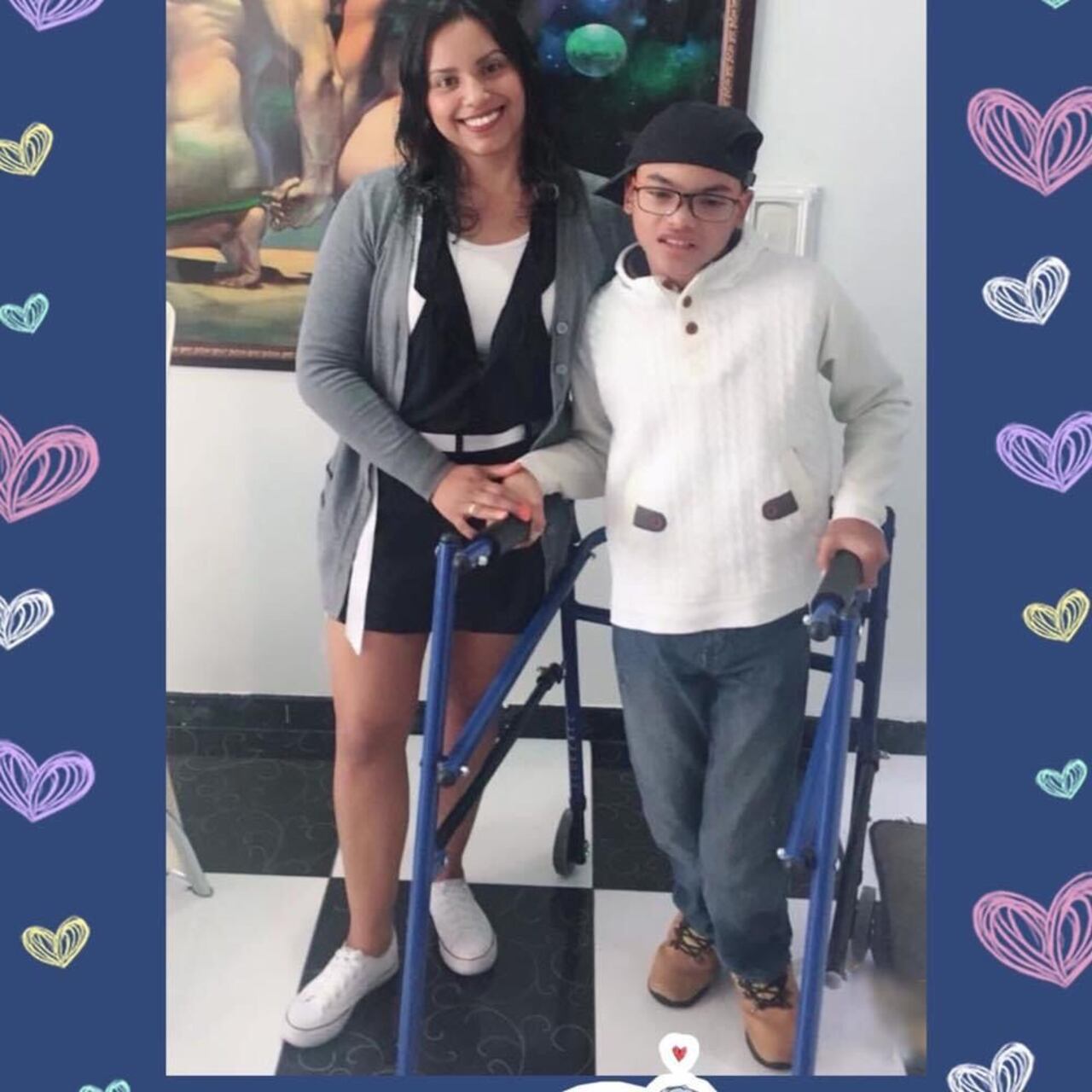 Wendy es una madre cuyo hijo Sergio está en condición de discapacidad