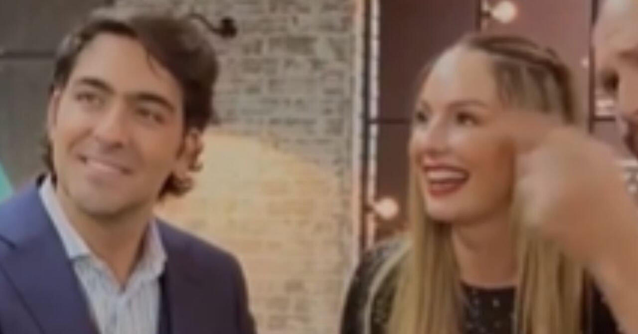 Claudia Bahamón y Chris Carpentier en Masterchef Celebrity Colombia
