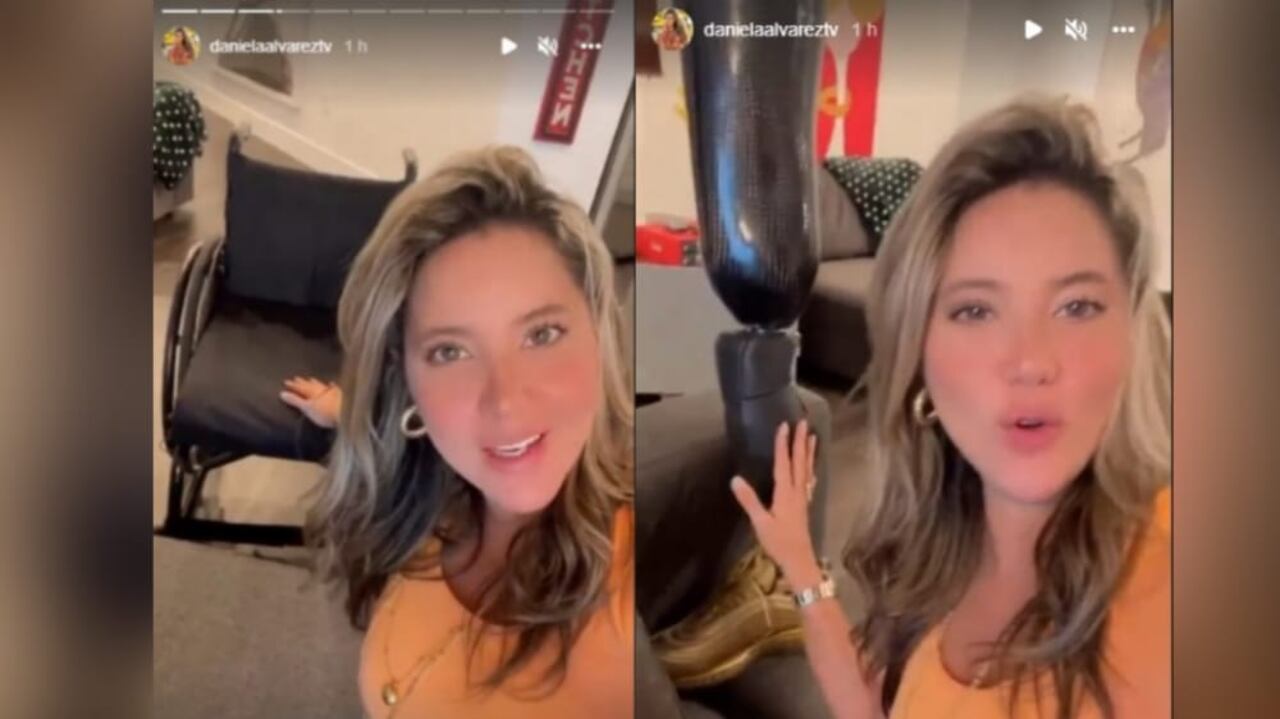 Luego de dos meses en silla de ruedas, Daniella Álvarez volvió a caminar