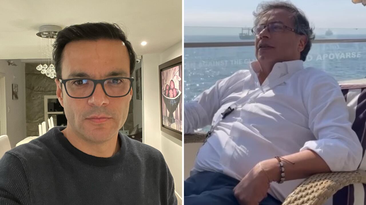 Juan Diego Alvira y Gustavo Petro