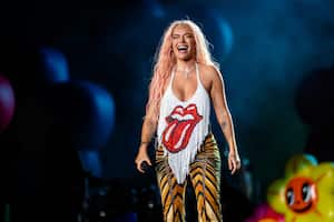 CHICAGO, ILLINOIS - AUGUST 03: Karol G performs during Lollapalooza at Grant Park on August 03, 2023 in Chicago, Illinois. (Photo by Josh Brasted/FilmMagic)