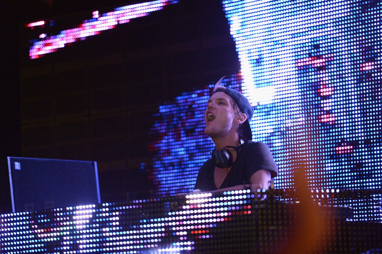 Avicii en su presentación en el mPowering Action.