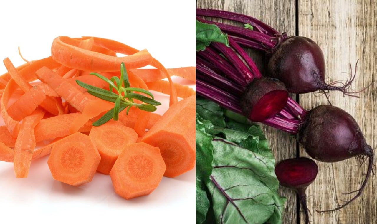 Zanahoria y remolacha.