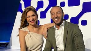 Ana Milena Gutiérrez y Andrés Montoya, presentadores de Noticias Caracol.