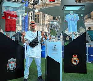 La Liendra en la final de la Champions League.